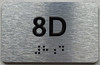 APT# 8D SILVER Sign