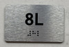 APT# 8L SILVER Ada Sign