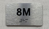 APT# 8M SILVER Safety Sign