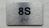 APT# 8S SILVER Safety Sign