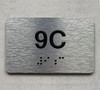 APT# 9C SILVER Safety Sign