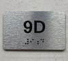 APT# 9D SILVER Ada Sign