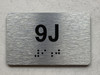 APT# 9J SILVER Ada Sign