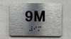 APT# 9M SILVER Safety Sign