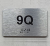 APT# 9Q SILVER Safety Sign