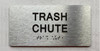 TRASH CHUTE Hpd Sign