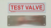 TEST VALVE SIGN
