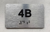 APT# 4B Safety Sign