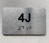 APT# 4J Safety Sign