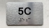APT# 5C Braille Sign