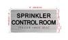 The Sprinkler Control Room Ada Sign