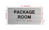 The Package Room Sign with Raised Letters & Grade 2 Hpd Sign