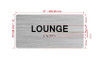 Lounge Sign with Raised Letters & Grade 2 Hpd Sign