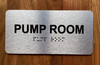 The Pump Room Safety Sign