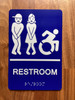Restroom Accessible Safety Sign