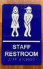 Staff Restroom Ada Sign