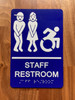 Staff Restroom Accessible Compliance Sign