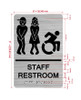 Staff Restroom Accessible Hpd Sign