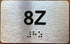 Apartment Number 8Z Sign