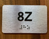 Apartment Number 8Z Ada Sign
