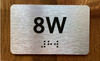 Apartment Number 8W Compliance Sign