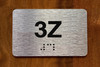Apartment Number 3Z Ada Sign