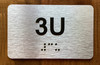 Apartment Number 3U Hpd Sign