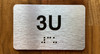 Apartment Number 3U Safety Sign