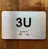 Apartment Number 3U Compliance Sign