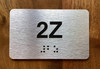 Apartment Number 2Z Compliance Sign