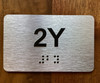 Apartment Number 2Y Compliance Sign