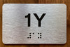 Apartment Number 1Y Ada Sign