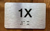 Apartment Number 1X Ada Sign