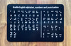 ADA Braille English Alphabet, Number And Punctuation Safety Sign
