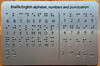 ADA Braille English Alphabet, Number And Punctuation Sign