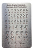ADA Braille English Alphabet, Number And Punctuation Ada Sign