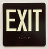 Exit Level Sign Elevator Jamb Plate Safety Sign
