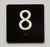 Elevator 8 Sign Elevator Jamb Plate Compliance Sign