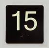 15 Sign with Raised Letters Compliance Sign