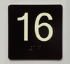 16 Sign with Raised Letters Ada Sign