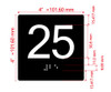 25 Sign with Raised Letters Hpd Sign