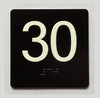 30 Sign with Raised Letters Compliance Sign
