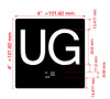 UG Sign Elevator Jamb Plate Hpd Sign
