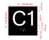 C1 Sign Elevator Jamb Plate Hpd Sign