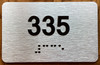 Apartment number 335 Sign
