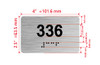 Apartment number 336 Ada Sign