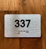 Apartment number 337 Ada Sign