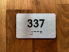 Apartment number 337 Compliance Sign