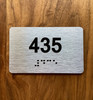 Apartment number 435 Ada Sign