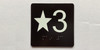 Star 3 Elevator Jamb Plate Safety Sign